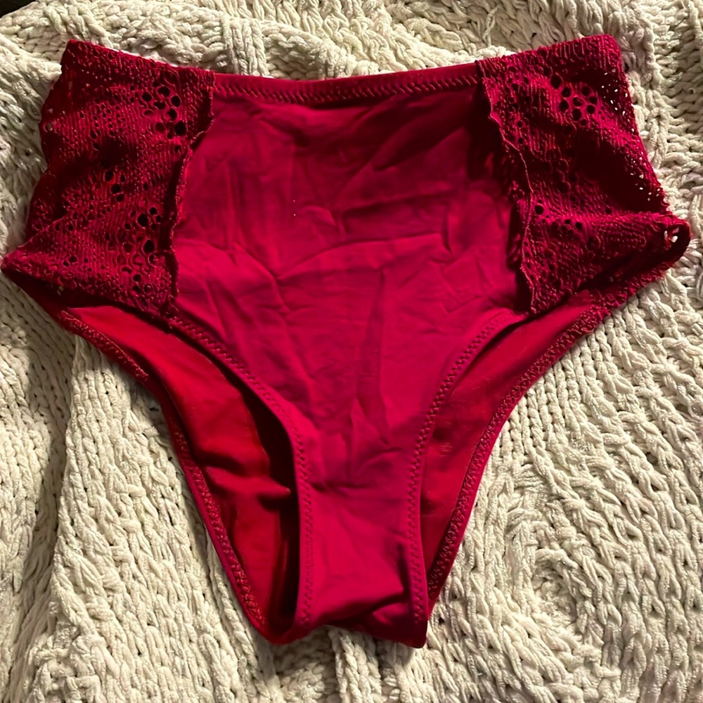 Maroon bikini bottoms